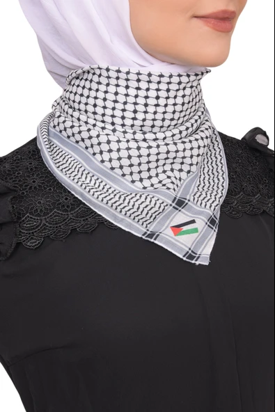 Palestinian Keffiyeh Scarf flag printed - 8