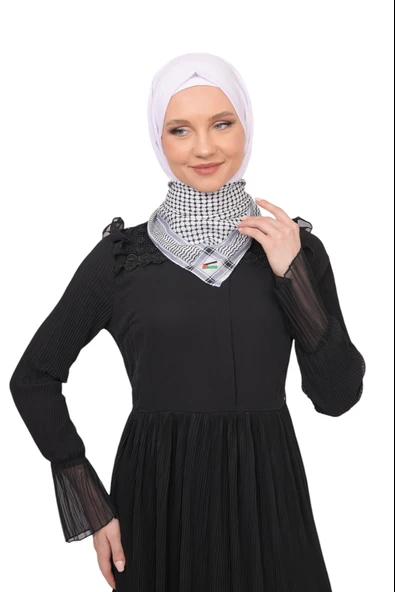 Palestinian Keffiyeh Scarf flag printed - 2