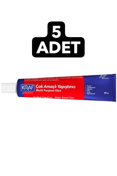Kraf (5 ADET) Çok Amaçlı 90 gr Sıvı Yapıştırıcı (795G)