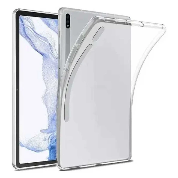 Samsung Galaxy Tab S7 Fe T737 T735 T730 Uyumlu Şeffaf Silikon Tablet Kılıfı - Resim 2