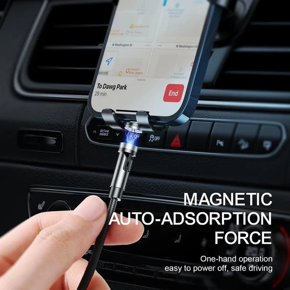 Joyroom Çoklu Manyetik Şarj Kablosu Lightning + Type-C + Micro 1.2 Metre - 4