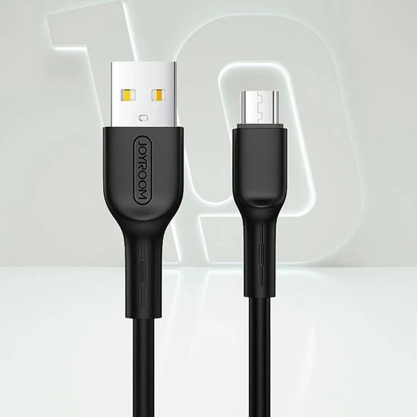 Joyroom S-M357S Mikro Şarj ve Data Kablosu 2A 1m Siyah - 4