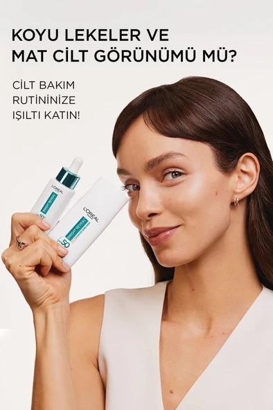 L'Oreal Paris Bright Reveal Spf 50+ Koyu Leke Karşıtı Renkli Fluid Günlük Yüz Güneş Kremi 50ml - Light - 7