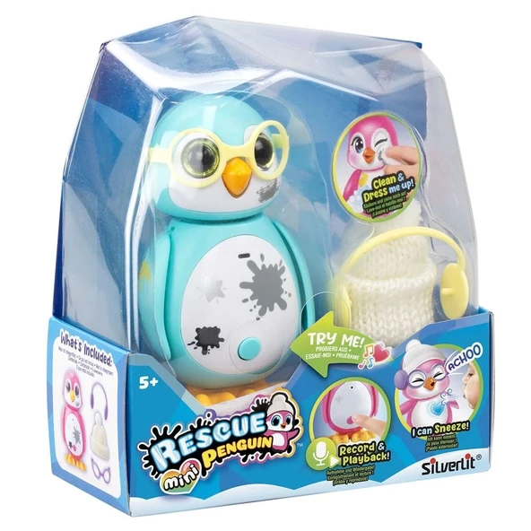 Silverlit Rescue Mini Penguen Turkuaz - 5