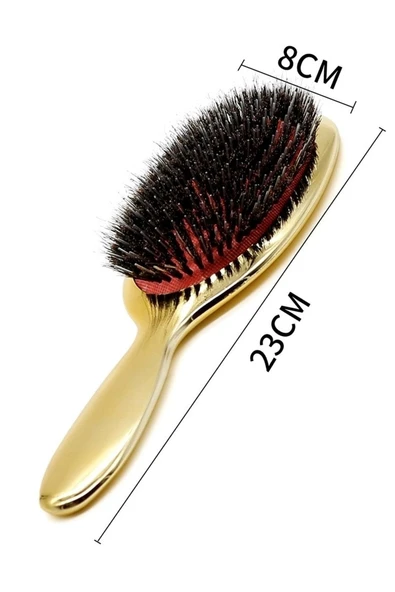 LAND OF MYTH Kaynak Saç Tarağı Premium Seri Oval Kürek Saç Açma Tarama Fırçası, Galvanik, Kaynak (gold) - 5