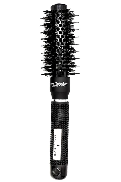 LAND OF MYTH 25 Mm-lom1091 Nano Teknoloji Seramik + Iyonik Termal Fön Saç Fırçası, Doğal At Kılı Diş, Profesyonel