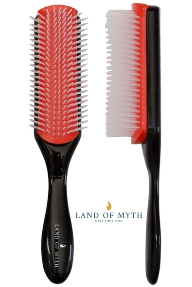 LAND OF MYTH Styling Brush, 9 Sıra Şekillendirme Fırçası, ( Curly Girl ) Kıvırcık Kız Metodu Fırçası