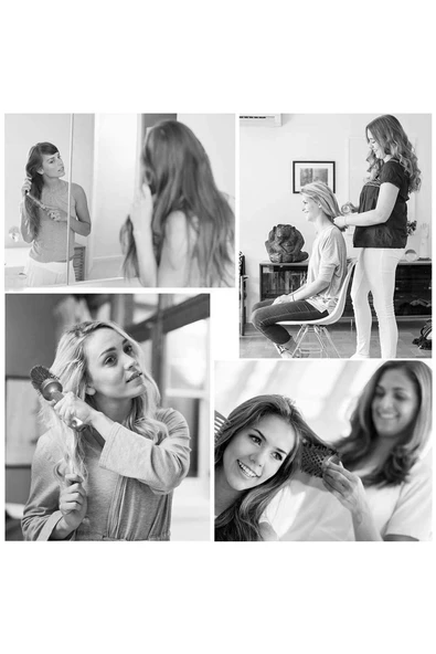 LAND OF MYTH 43 mm-Lom1143 Nano Teknoloji Seramik + İyonik Termal Fön Saç Fırçası, Doğal At Kılı Diş, Profesyonel - 6