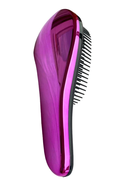 LAND OF MYTH Lom11015 Dolaşık Saç Açma Tarağı Yetişkin & Çocuklar Için Düğüm Çözücü Saç Fırçası (ROSE PINK BLACK) - 2