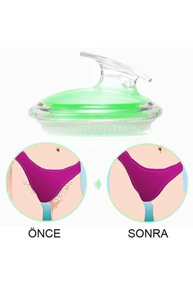 LAND OF MYTH Lom1421 Tıraş Tahriş Önleme Fırçası, Yüz, Koltuk Altı, Bacak, Bikini Bölgesi Için (yeşil) - 3