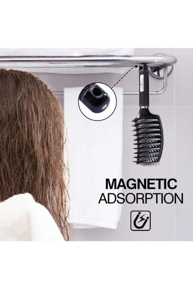 LAND OF MYTH Lom1071 Dolaşık Saç Açma Tarama Fırçası, Antistatik Iyonik Yetişkin & Çocuklar Için -siyah - 4