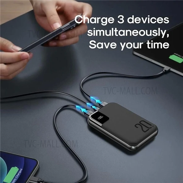 Joyroom JR-PBM08 5.000 mAh 20W Hızlı Şarj Ultra Slim Metal MagSafe PowerBank - 3