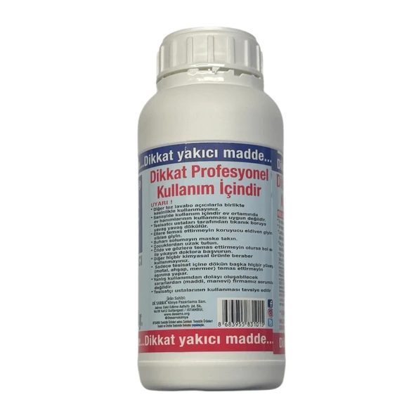 Mager De Sarra Dök-Aç Lavabo Gider Açıcı Sıvı - 1 Litrelik 12 Adet - 1 Koli - Resim 3