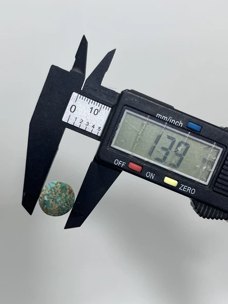 Okyanus Temalı Doğal Kabaşon Firuze Taşı 8,3 Karat - Turkuaz Taşı 1,66 Gram - 3