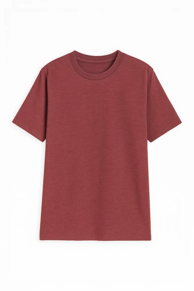 Erkek %100 Pamuk Basic T-shirt - 3