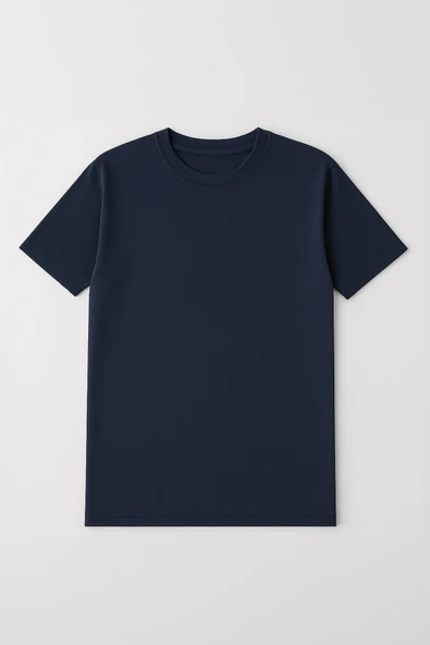 Erkek %100 Pamuk Basic T-shirt - 9