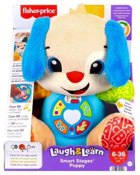 Fisher Price Gül ve Öğren Akıllı Aşamalar Yavru Köpek Mavi JFD25 ürün görseli 1