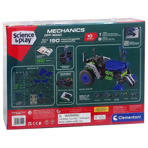 Clementoni Mekanik Laboratuvarı Arazi Aracı 75112 - Resim 2