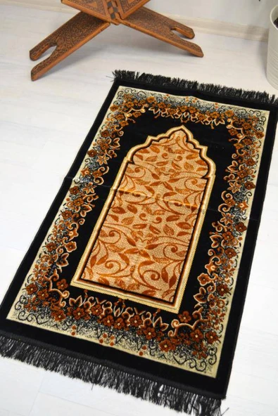 Kadife Seccade Kalın Yumuşak Doku - Şık ve Konforlu- 70x110 cm- Kahverengi - Resim 4