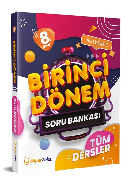 8. Sınıf Birinci Dönem Tüm Dersler Soru Bankası Hiper Zeka Yayınları