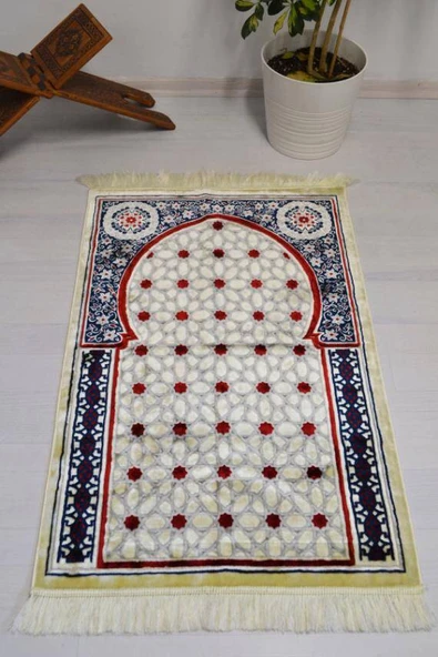 Lüks Kadife Seccade - 70x110 cm - Kalın Yumuşak Doku- Lacivert ürün görseli