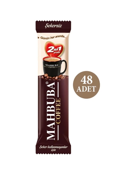Mahbuba 2si1 Arada Şekersiz Hazır Kahve 48x10gr - 2