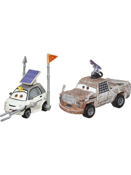Disney Cars Ikili Karakter Araçlar Ken Enginoki & Justin Roadritter DXV99-HTX13 - Resim 2
