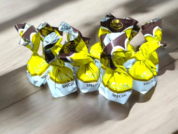 Oscar Fındık Aromalı Sütlü Kokolin Çikolatalı Şeker 1 Kg - 2