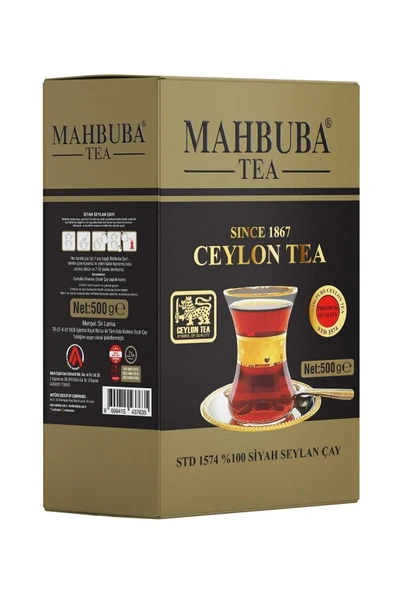 Mahbuba Std 1574 Premium Ithal Seylan Sri Lanka Ceylon Kaçak Siyah Yaprak Çayı 500gr