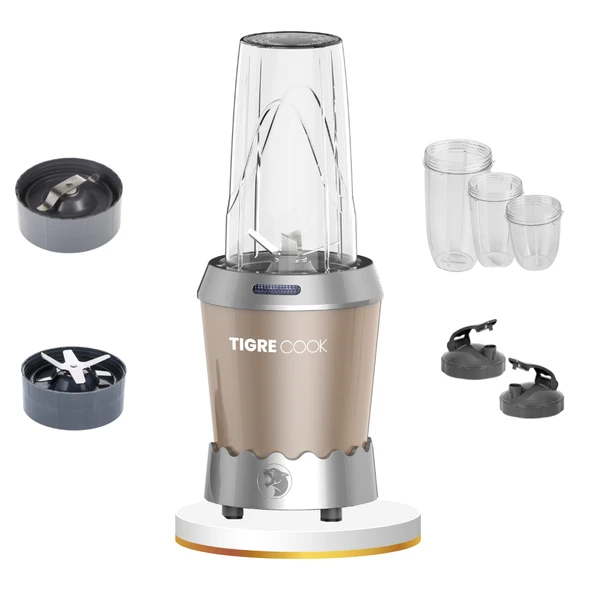 TIGRECOOK Nutrıshake 3 In 1 Kişisel Smoothie Blender Ve Kahve Baharat Öğütücü 1000w - 5