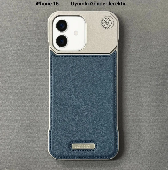 iPhone 16 Parfümlü Koku Hazneli MagSafe Uyumlu Deri Kılıf