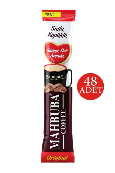 Mahbuba 3ü1 Arada Sütlü Köpüklü Hazır Kahve 48x18gr - 2