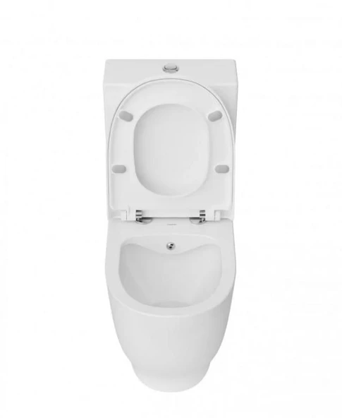 Creavit Mare Duvara Sıfır Kanalsız Klozet + Rezervuar + Duroplast Kapak + Çift Basmalı İç Takım SET - 2