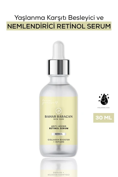 Bahar Babacan Kalıntı Bırakmayan Özel Doku Hacim Veren Kaş Sabitleyici&Şekillendirici Wax 50Ml + Bahar Babacan Besleyici&Nemlendirici Anti-Aging Retinol Serum 30Ml SET - 3