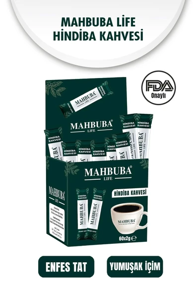 Mahbuba Hindiba Detox Form Kahvesi Glutensiz Kahve 1 Aylık - ( 60 Kullanım ) Net 120gr