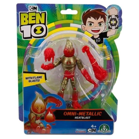 Ben 10 Basic Figürler S22 Omni-Metallic Heatblast - 2