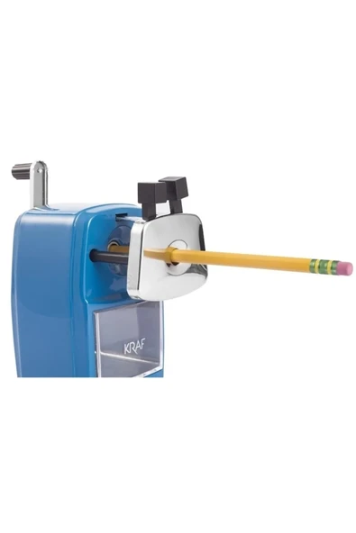 Kraf Masa Üstü Kollu Büyük Mavi Kalemtıraş (680G) - 2