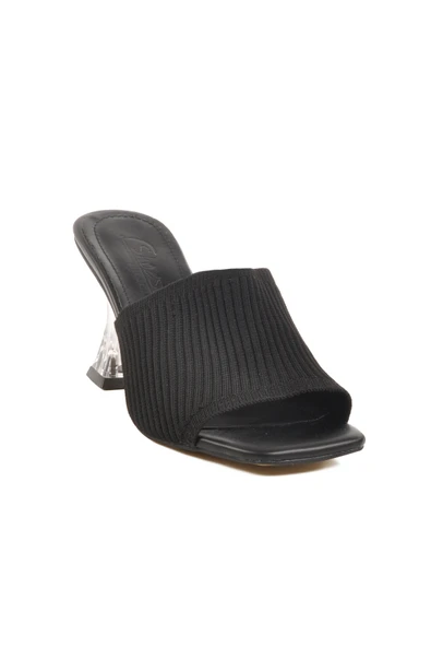 Ayakmod Siyah Kadın Topuklu Terlik T-401 Z - 3