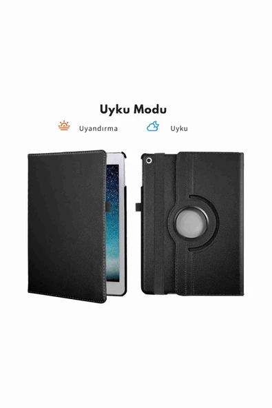 Tab M10 FHD Plus Uyumlu TB-X606F Standlı 360° Yatay Dikey Dönebilen Deri Tablet Kılıfı - Resim 9