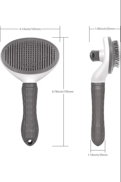 Tilbe Home Otomatik Temizlenen Tuşlu Evcil Hayvan Fırçası Kedi Köpek Tarağı Kıl Tüy Toplama Tiftik Masaj Aleti - 5