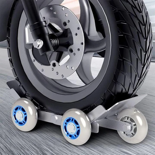 Ayt Sunup Motosiklet Dolly Tekerliği Ağır İş Makina Taşıma Tekerlik Kolay Manevra - 3
