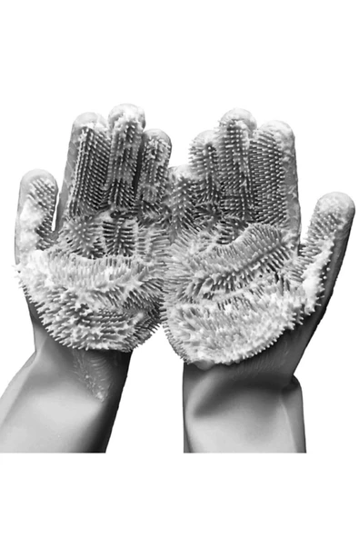 Tilbe Home 2'li Sihirli Silikon Bulaşık Yıkama Eldiveni Tencere Tava Ovma Lavabo Mutfak Fırın Temizlik Iş Eldiven - 3