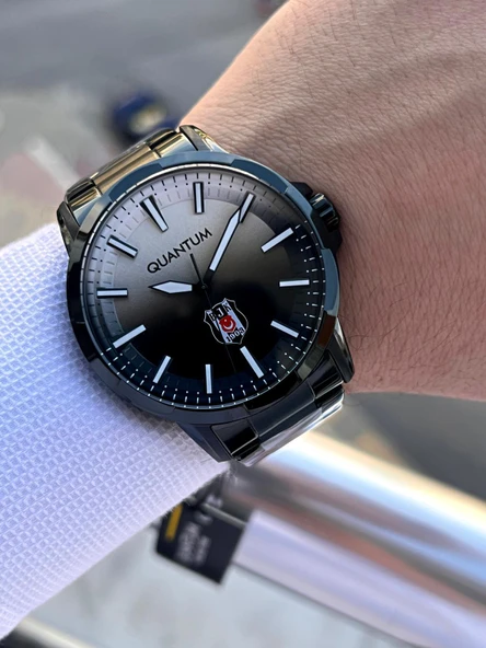 Quantum Beşiktaş Lisanslı Kasa Ve Kordon Çelik İç Fonksiyonları  Taraftar Kol Saat BJK1903.630 - Resim 2