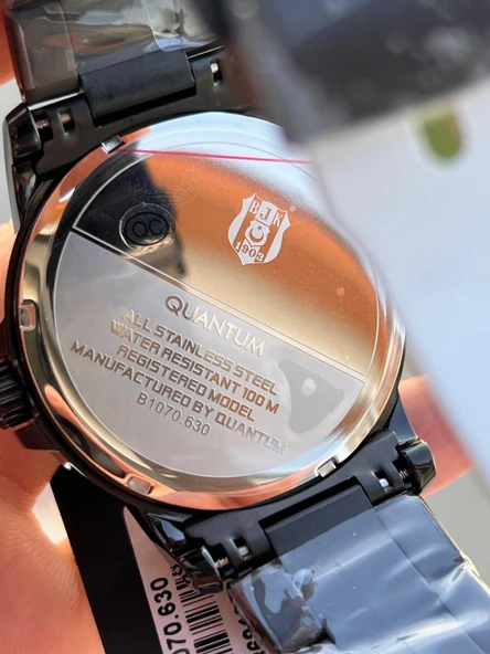 Quantum Beşiktaş Lisanslı Kasa Ve Kordon Çelik İç Fonksiyonları  Taraftar Kol Saat BJK1903.630 - Resim 4