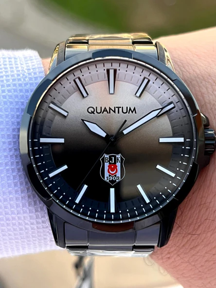 Quantum Beşiktaş Lisanslı Kasa Ve Kordon Çelik İç Fonksiyonları  Taraftar Kol Saat BJK1903.630 - Resim 3