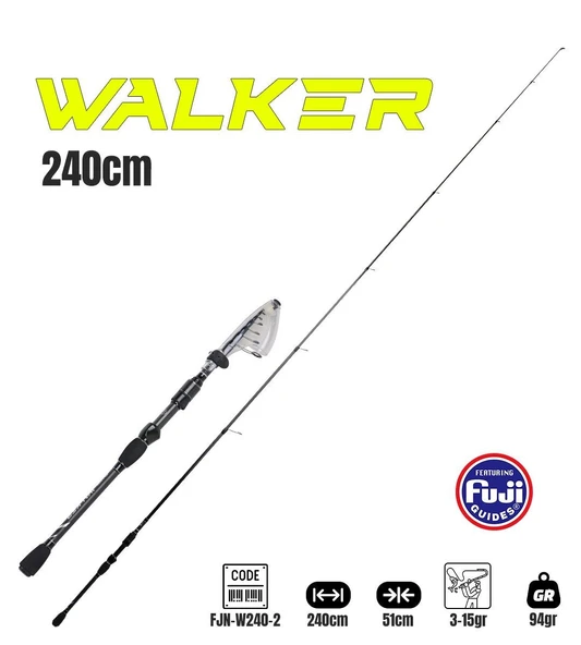 Fujin Walker 240cm 3-15gr Teleskopik Spin Kamışı - 5