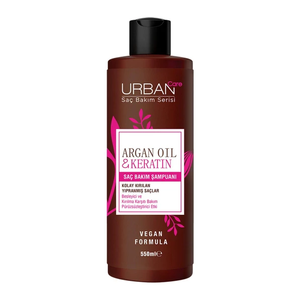 Urban Care Saç Bakım Şampuanı 550ml Argan Oil & Keratin ürün görseli 1