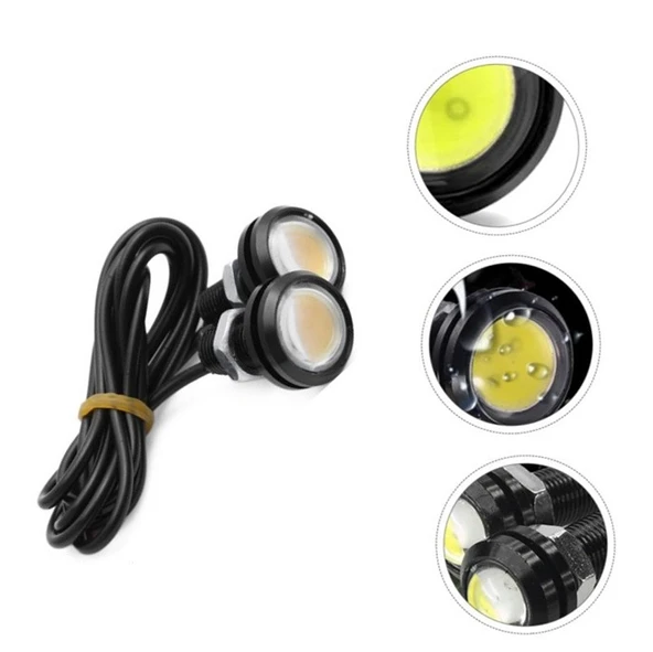 2 Adet Ayna Altı Lamba Kartal Göz Gündüz Ledi Beyaz - Resim 2