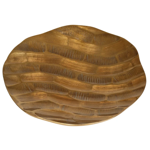 ANTİK GOLD TABAK 30*30*3 CM
