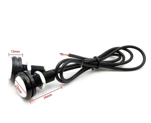 2 Adet Ayna Altı Lamba Kartal Göz Gündüz Ledi Beyaz - Resim 3